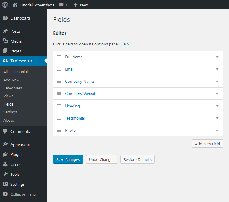 Customizing the Form 4
