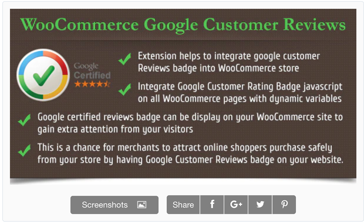 WooCommerce Google Customer Reviews