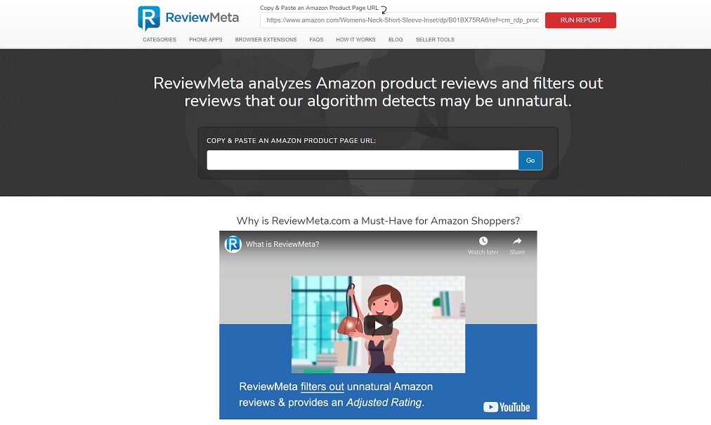 amazon review checker reviewmeta browser extension