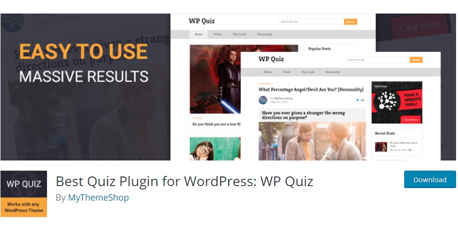 WP Quiz WordPress quiz plugins