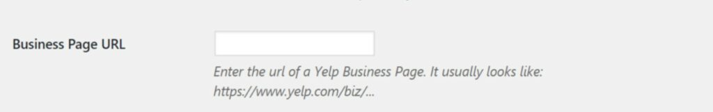 business page URL